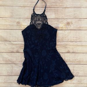 Navy Blue Free People halter top
